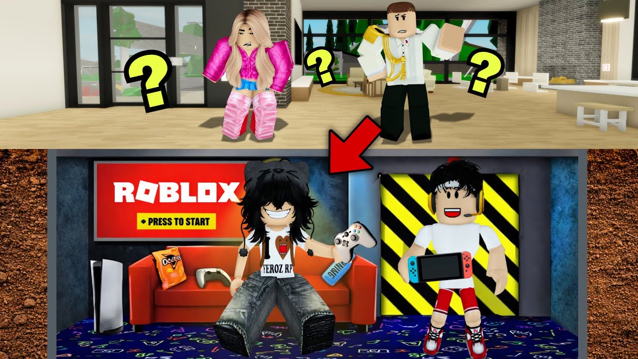 We built a SECRET GAMING ROOM in BROOKHAVEN! (ROBLOX RP TAGALOG)