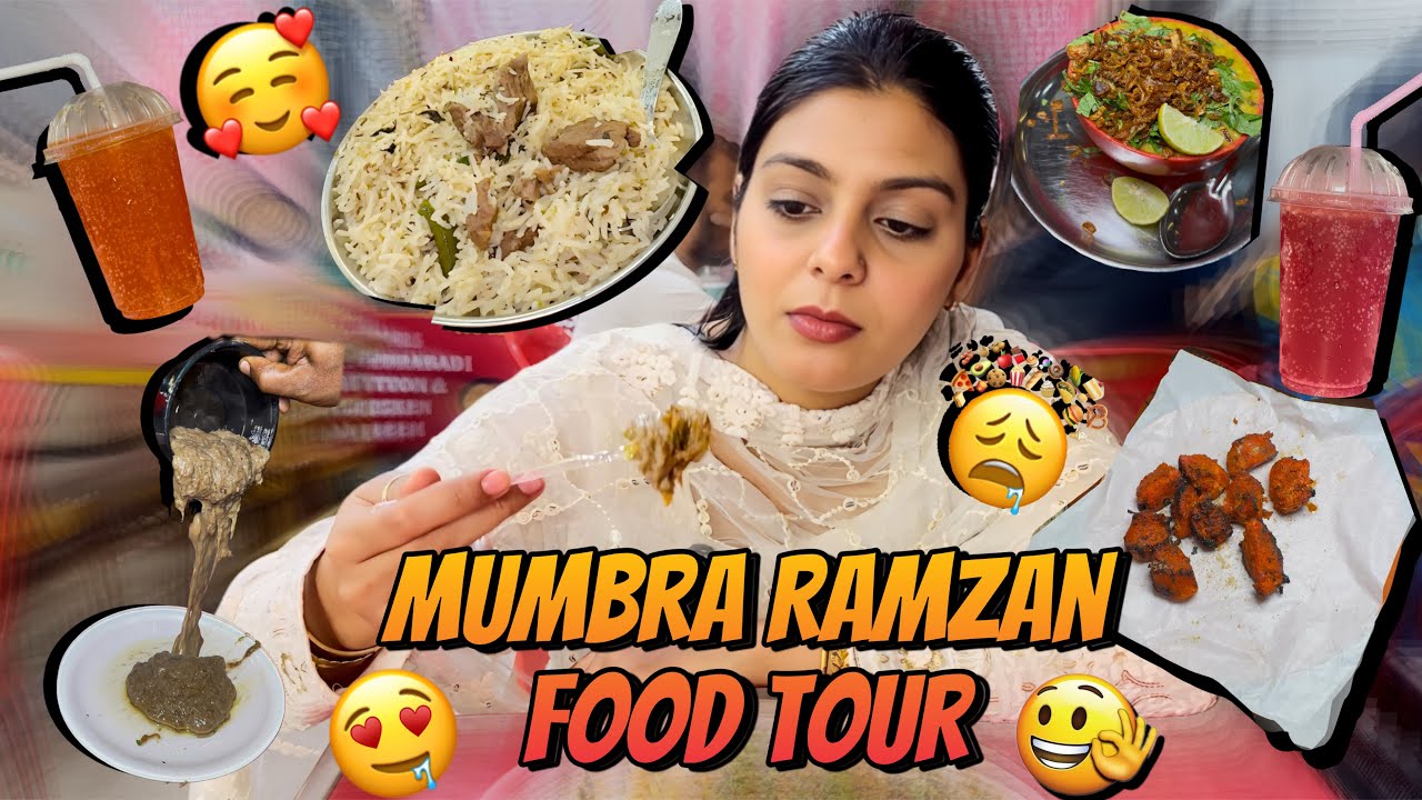 Humlog Ne Kiye Mumbra Ramzan Food Tour 🍔🥘🥧 || Alisha & Kadir ||