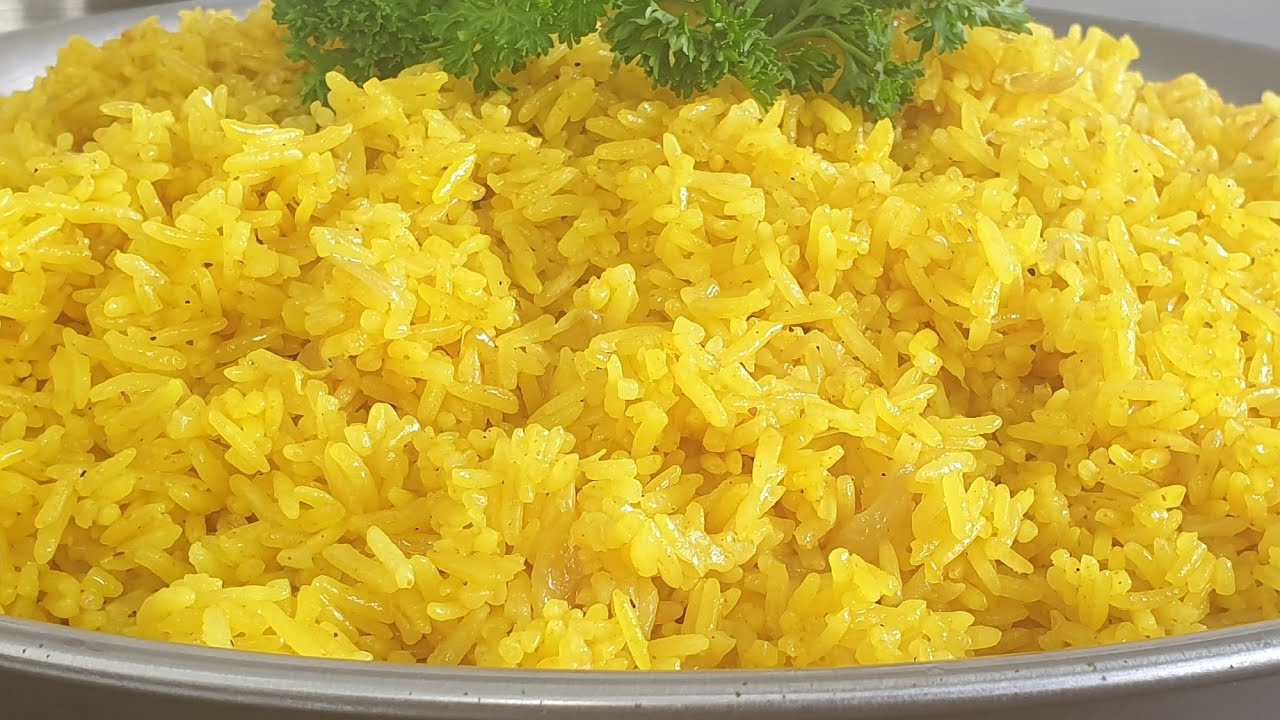 Рецепт риса с куркумой | Желтый рис | Как приготовить идеальный рис с куркумой | Amazin Kitchen