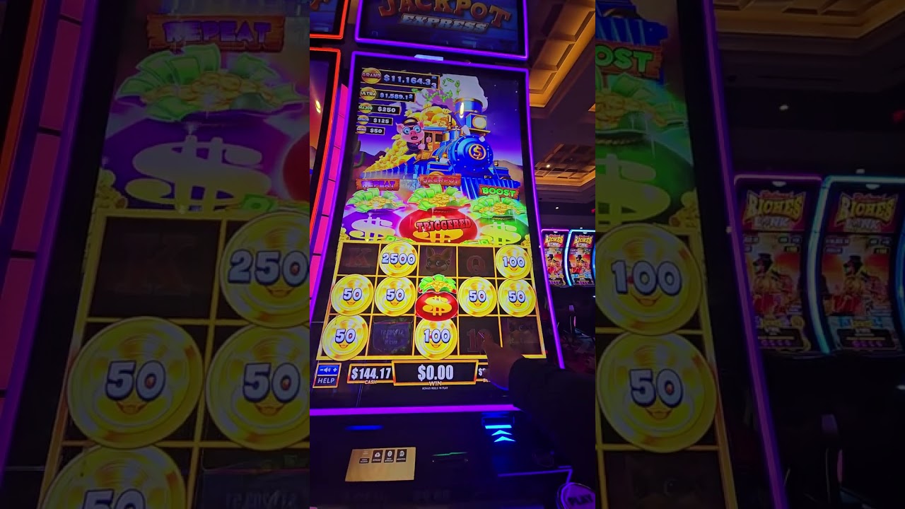 New game Jackpot Express, it had a fun bonus.  