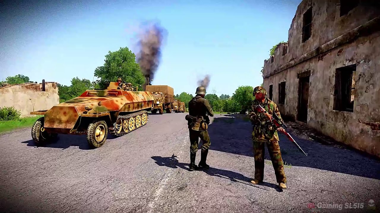 If WW2 Had AC-130 Gun Ship - AC-130 In Action - ARMA 3