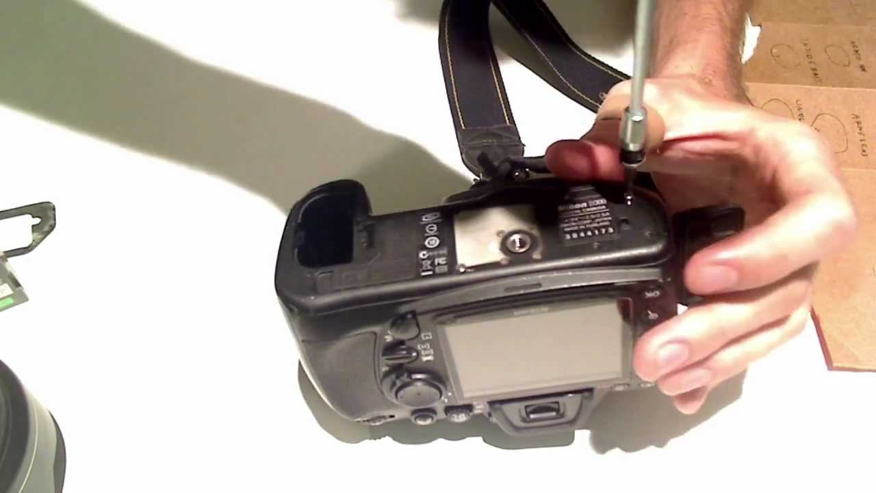 Nikon D300 disassembly to access IR filter