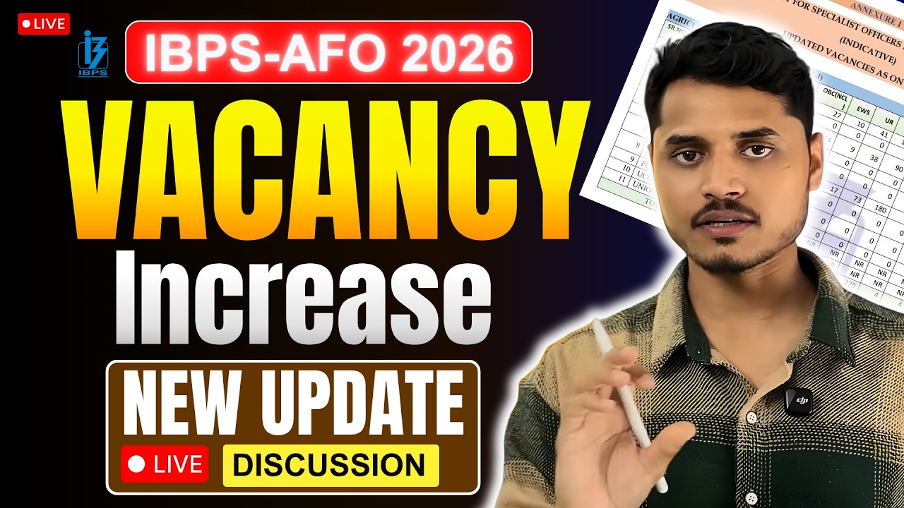 IBPS-AFO 2026 VACANCY INCREASES | NEW UPDATE
