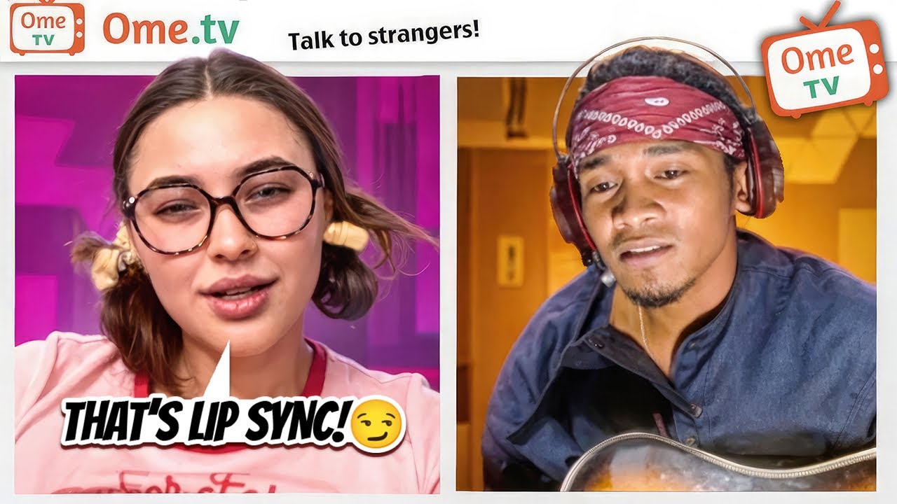 поёт незнакомцам на ometv | она влюблена 🤭🥰