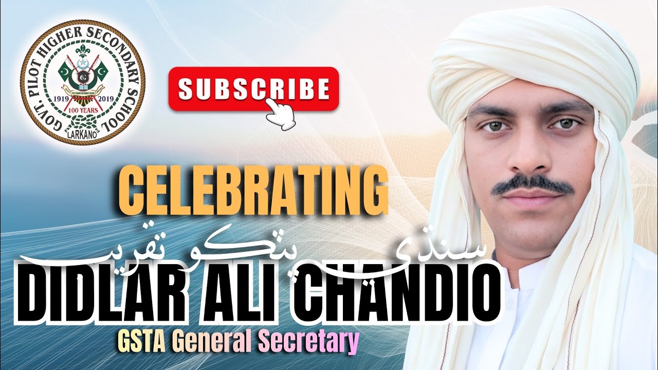 Didlar Ali Chandio Appointed as GSTA General Secretary of Taluka Larkana | Sindhi Patka Ceremony