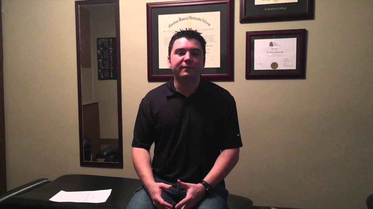 Lethbridge Chiropractor- Adjustments for  Pain Relief at Work- Dr. Brad Parascak