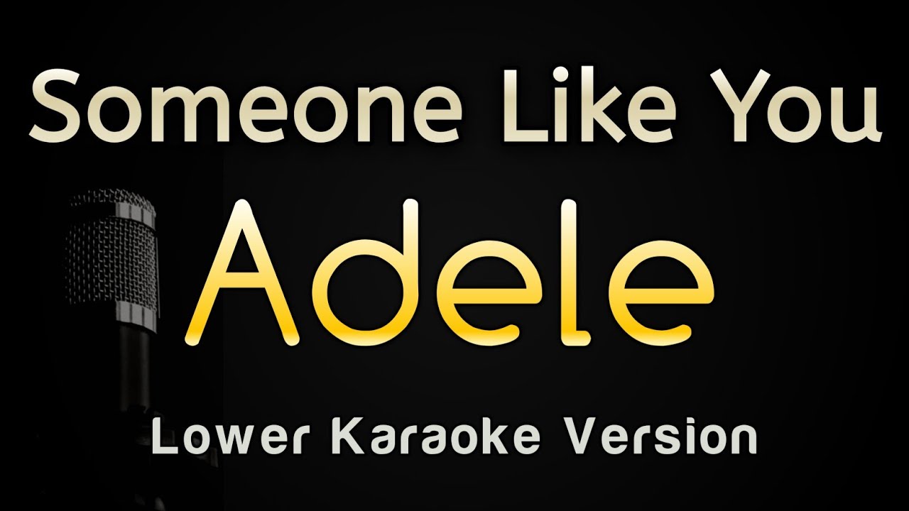 Someone Like You - Adele (Karaoke Songs With Lyrics - Lower Key)