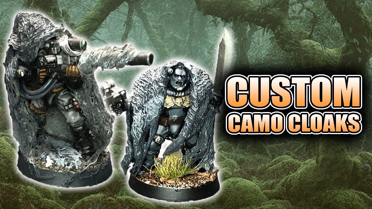 How To Make Camo Cloaks For Your Miniatures Ghillie Suit