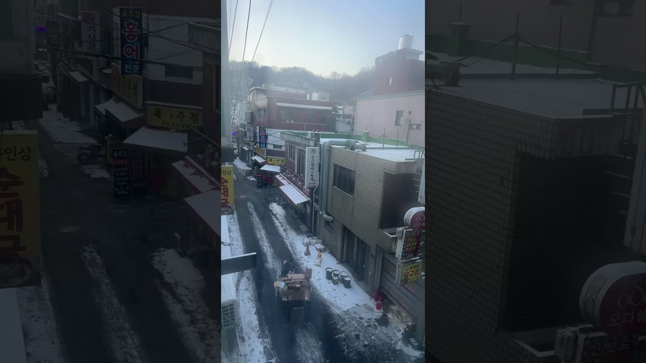 Old Street, Old Building in South Korea Snow Day ☃️❄️🇰🇷
