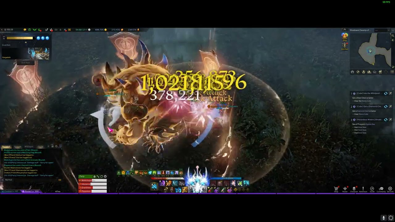 Lost Ark Surge Deathblade Gargadeth 70m parse