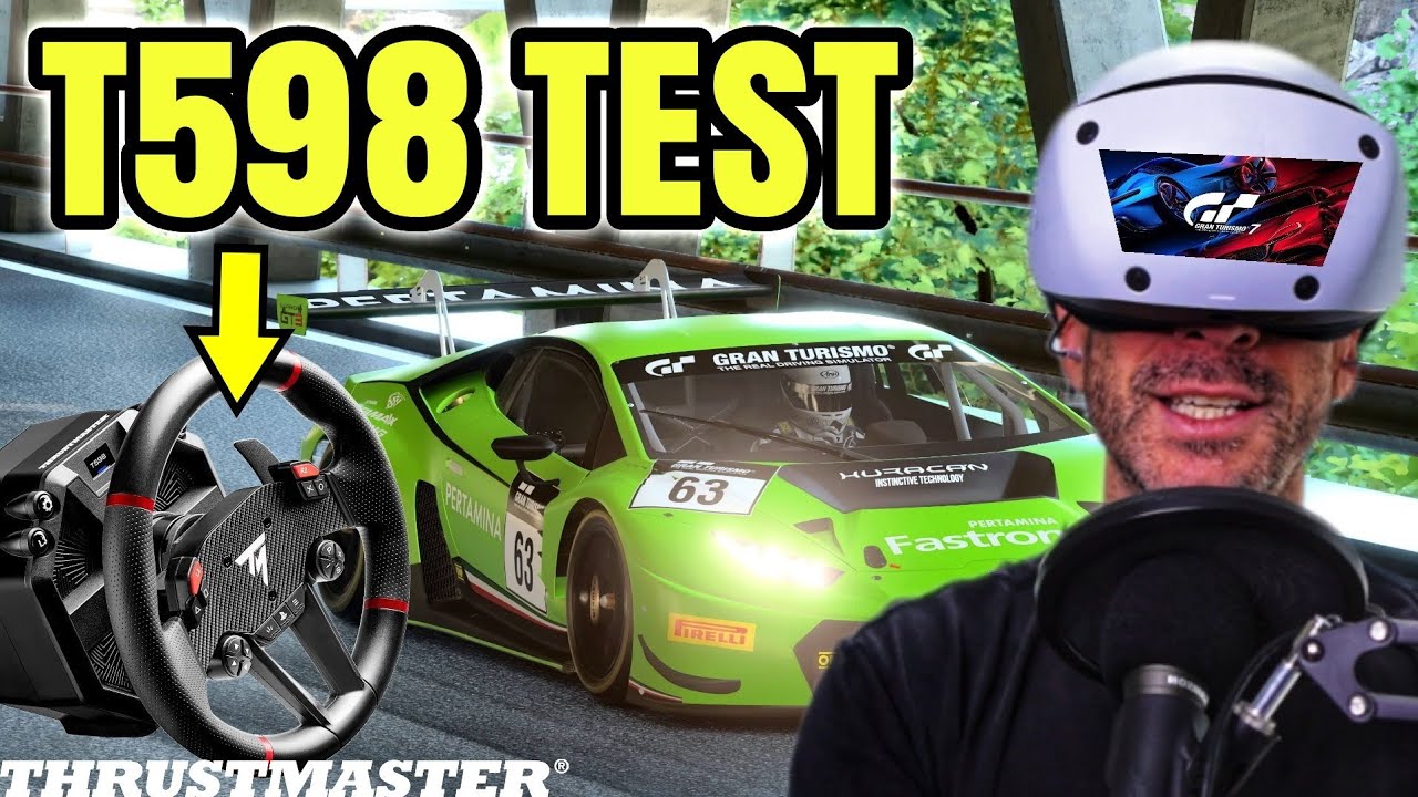 First Race in GT7 (PSVR2) with Thrustmaster T598 - How did it Compare to T-GT II?
