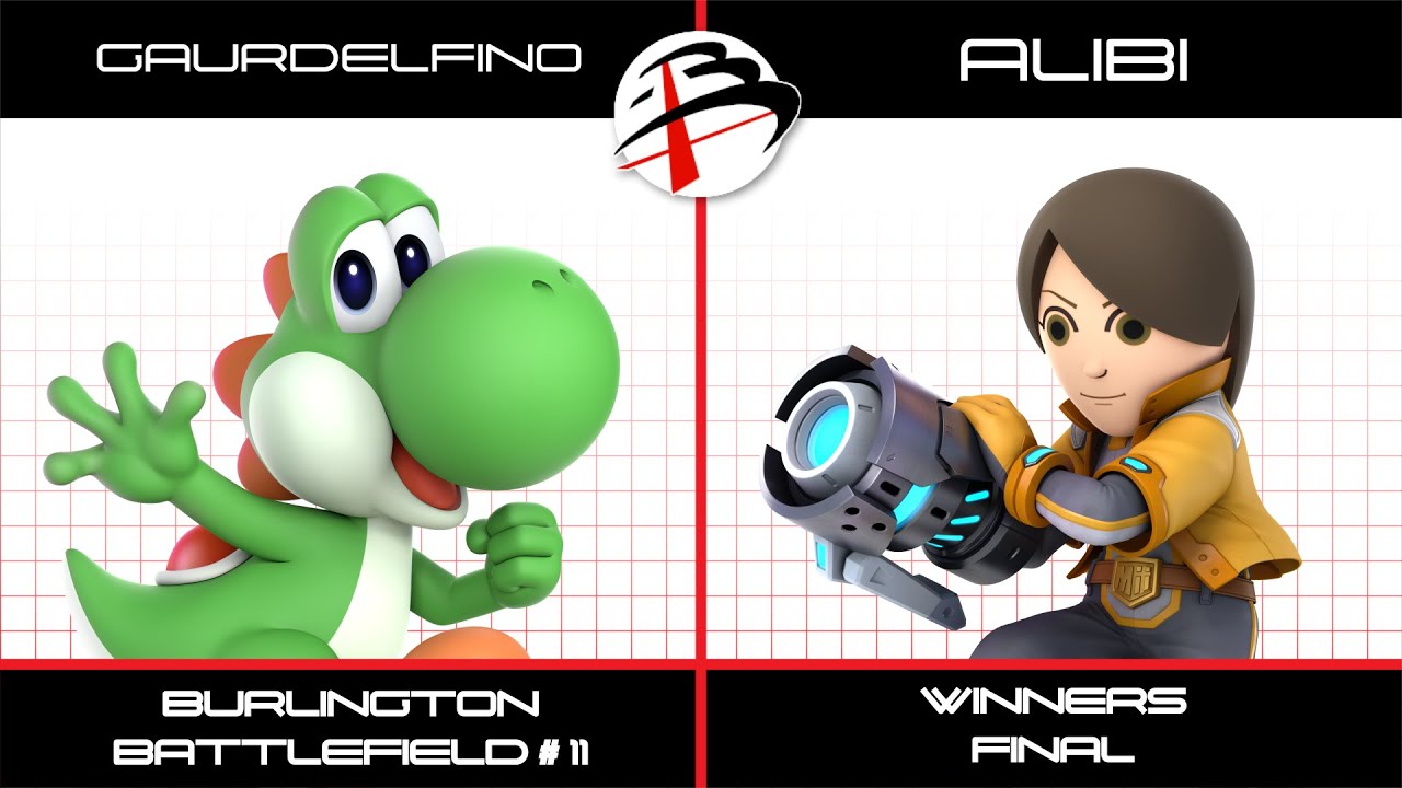 Burlington Battlefield #11 | GaurDelfino (Yoshi) vs  (Mii Gunner) | WF | SSBU