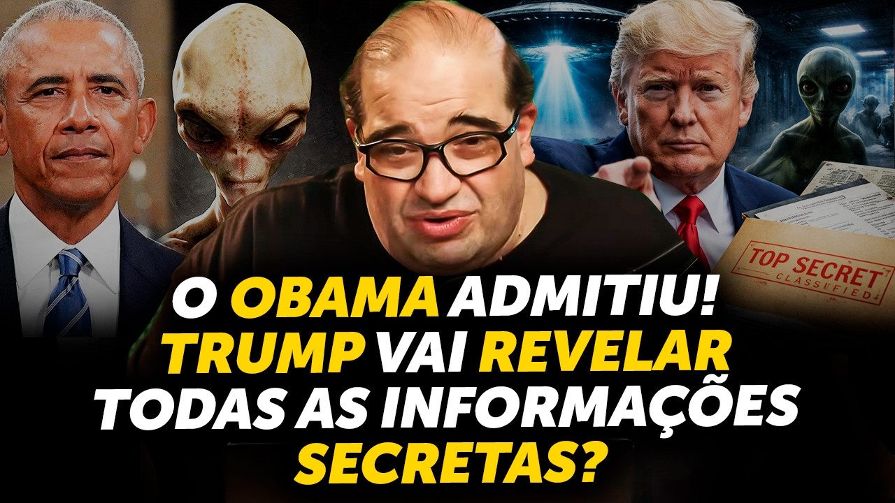 O QUE TRUMP e OBAMA sabem sobre a EXISTÊNCIA de ALIENS? - SÉRGIO SACANI E BIÓLOGO HENRIQUE