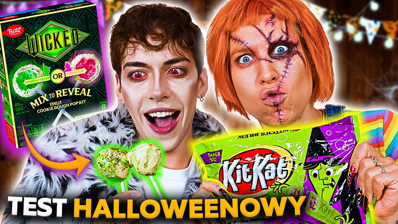 TESTUJEMY HALLOWEENOWE SŁODYCZE! KIT KAT, OREO, PUMPKIN SPICE | Darius Rose i Agnieszka Grzelak Vlog