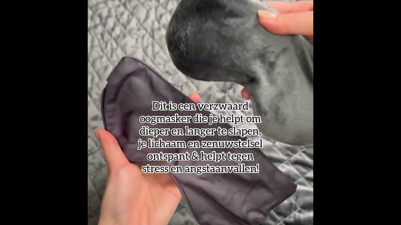 Een verzwaard slaapmasker? Helpt dit om beter te slapen?