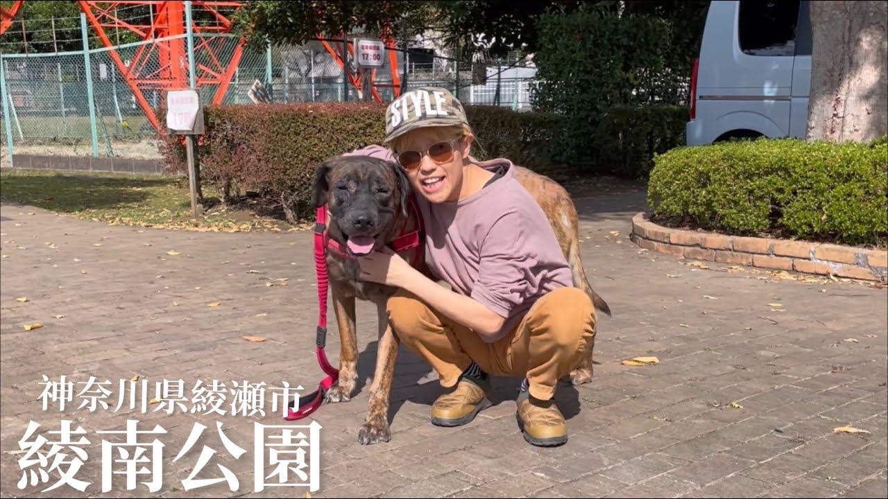 綾南公園。ライブ告知も☺️