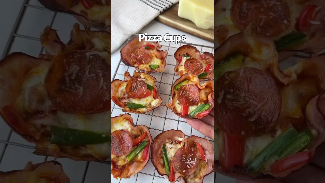 Pizza Cups 🍕🤤#Shorts