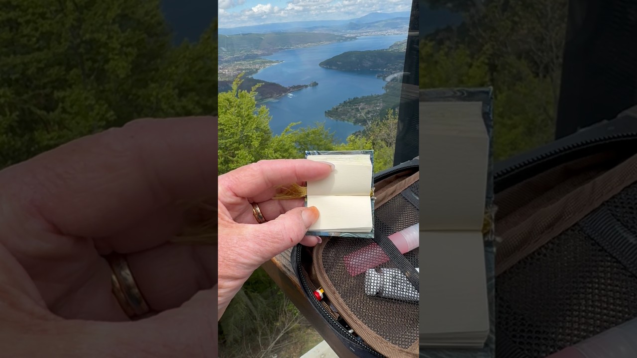 Day 6 What a view! #painting #art #sketchbook #tiny #france ​⁠ #illustration #watercolour #sketch