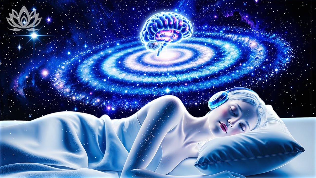 528Hz - Brain Massage While You Sleep, Melatonin Release, Stop Overthinking, Worry & Stress
