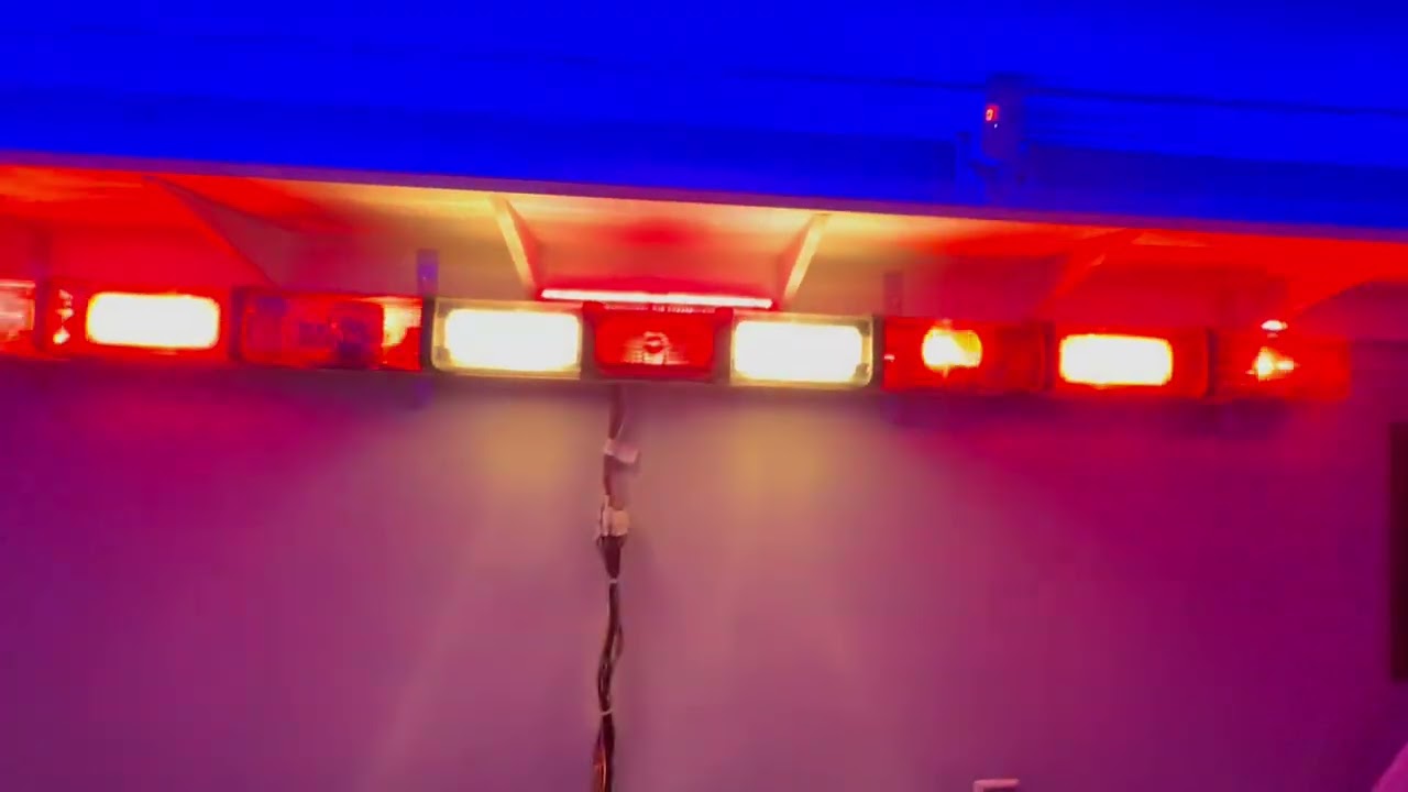 Whelen 4500 Series 88-Inch Lightbar.  The upgrade is complete - added (2) add'l Rotators 02-13-2026