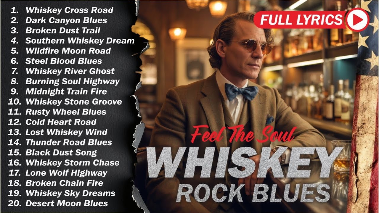 Whiskey Blues Rock 🍂 The Best of Classic Blues Songs | Relaxing Guitar Music for Night & Chill