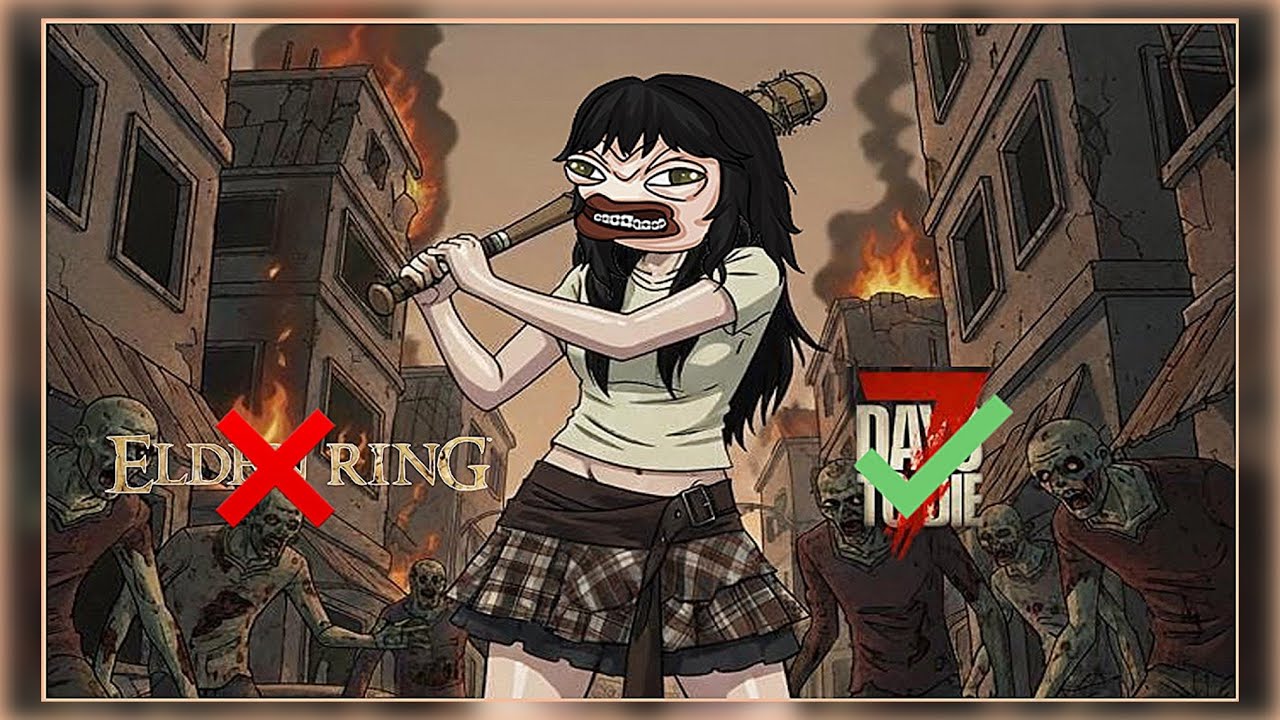 intenté jugar elden ring pero acabé en el 7 days to die (grité mucho)