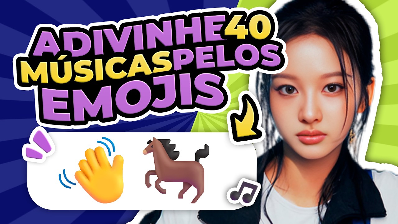 KPOP GAME | Adivinhe 40 MÚSICAS pelos EMOJIS! 😎❤️‍🔥 | Dia de Kpop! ☀️
