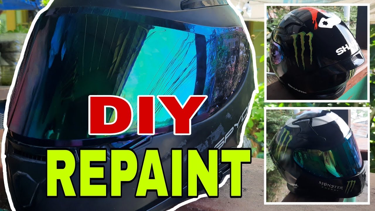 DIY Helmet Repaint | Jorge Lorenzo Monster Concept | Samurai Spray Paint