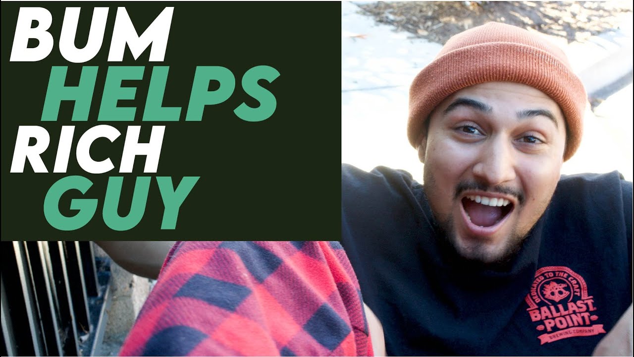 Bum Helps Rich Guy, You Wont Believe What Happens Next!