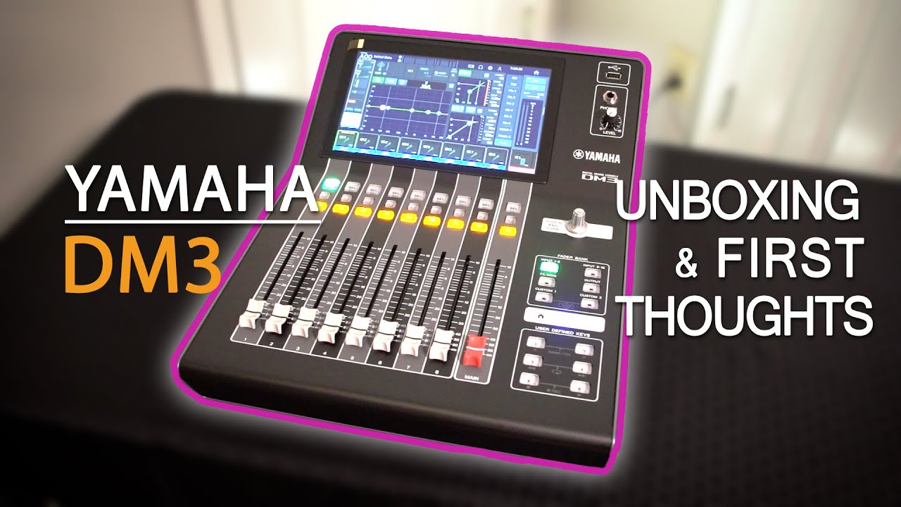 YAMAHA DM3 Unboxing and First Thoughts #yamahadm3 #digitalmixer