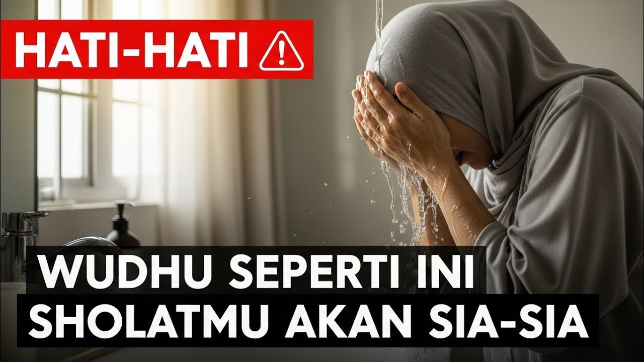 Hati-hati wudhu seperti ini, sholatmu akan sia-sia dan bisa masuk neraka, 10 kesalahan dalam wudhu