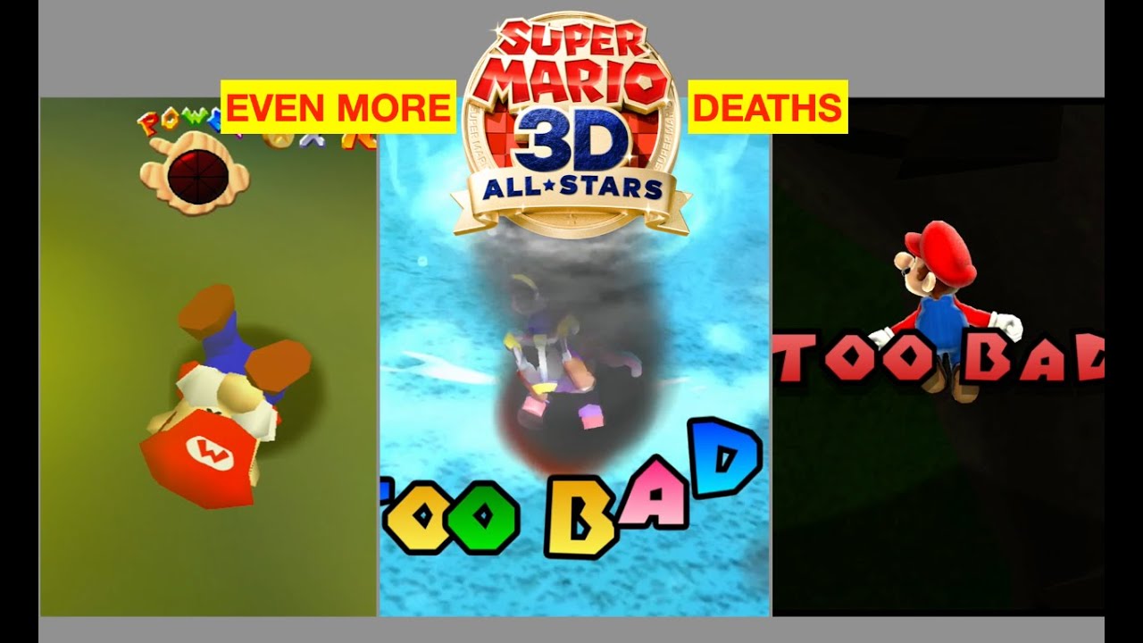 EVEN MORE Super Mario 3D All-Stars Deaths