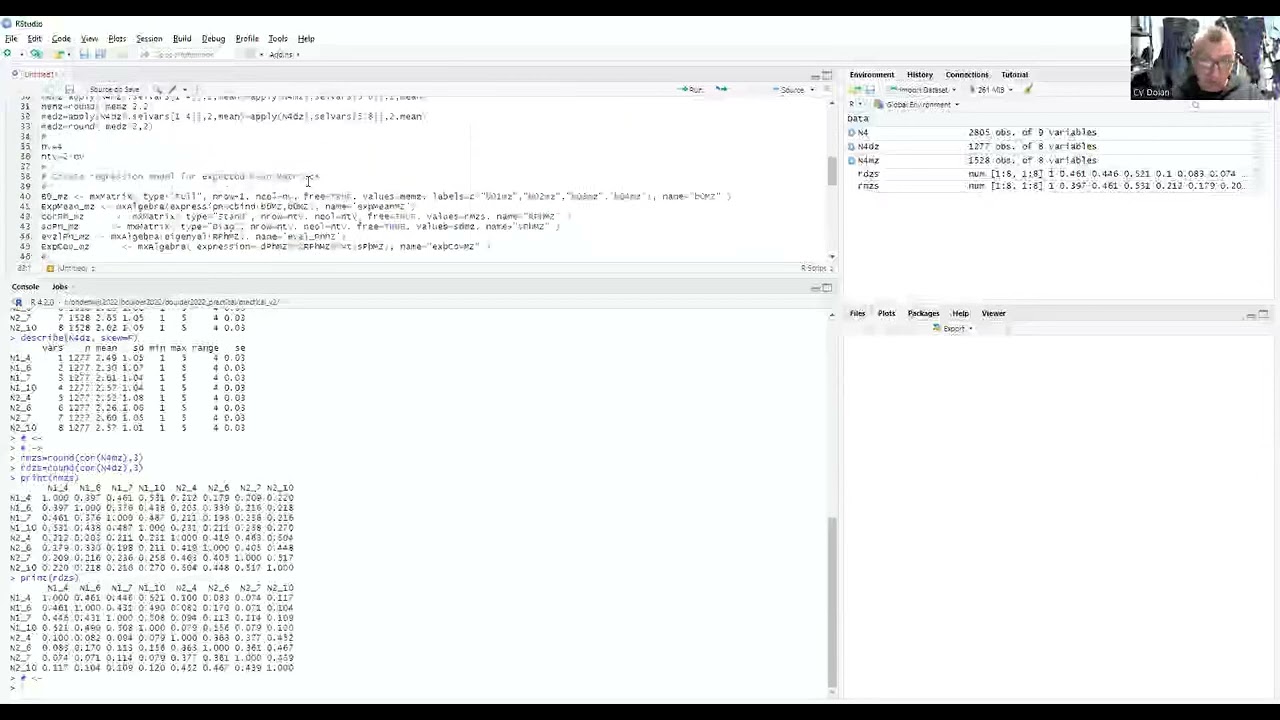 Multivariate twin models: Practical walk through part 2
