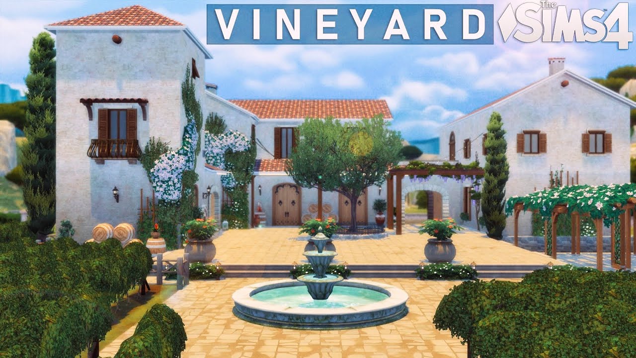 🍇 WEDDING venue | Vineyard (noCC) The Sims 4 | Stop Motion