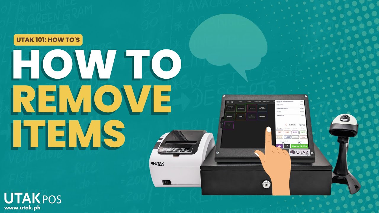 ⚙️ How to Remove Items