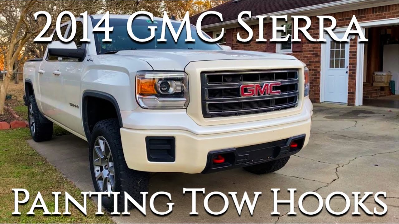 Покраска буксировочных крюков на моем GMC Sierra 2014 года