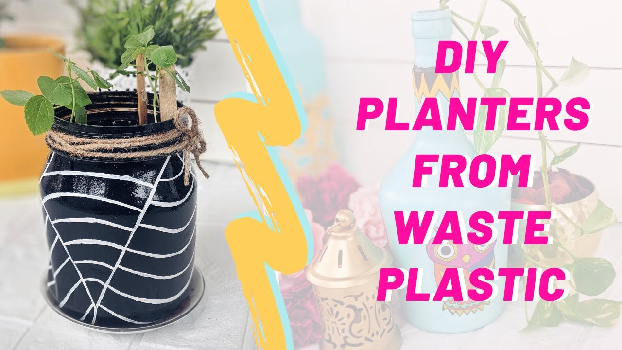 Planter Decor Ideas From Waste Material | DIY Garden Decor Ideas at Home