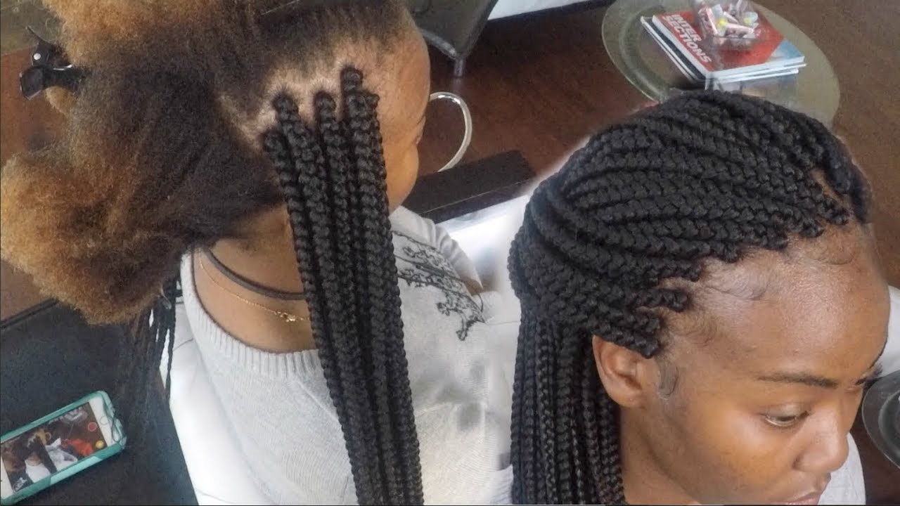 How To Make Your Box Braids The Same Size - Beginners Guide - Views From A Living Room Stylist