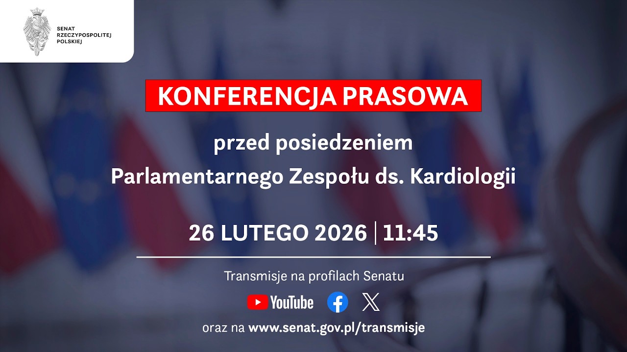 Konferencja prasowa Parlamentarnego Zespołu ds. Kardiologii