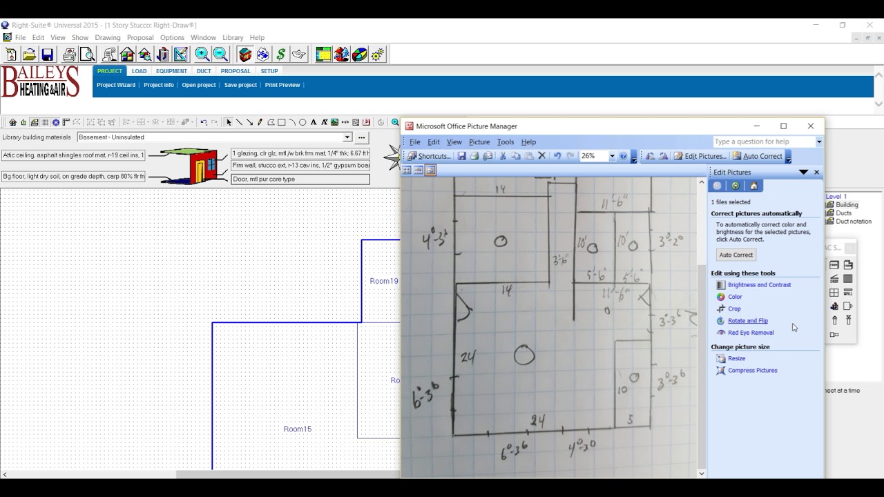 Drawing a House in Wrightsoft