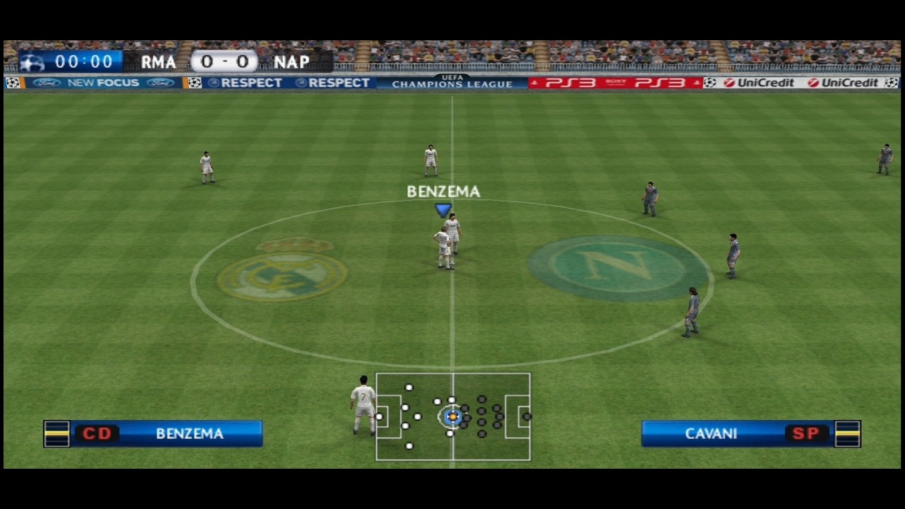 PES2012 CHAMPIONS BABAK 1 KUALIFIKASI KEMBALI REAL MADRID VS S.S.C. NAPOLI  PPSSPP/PSP