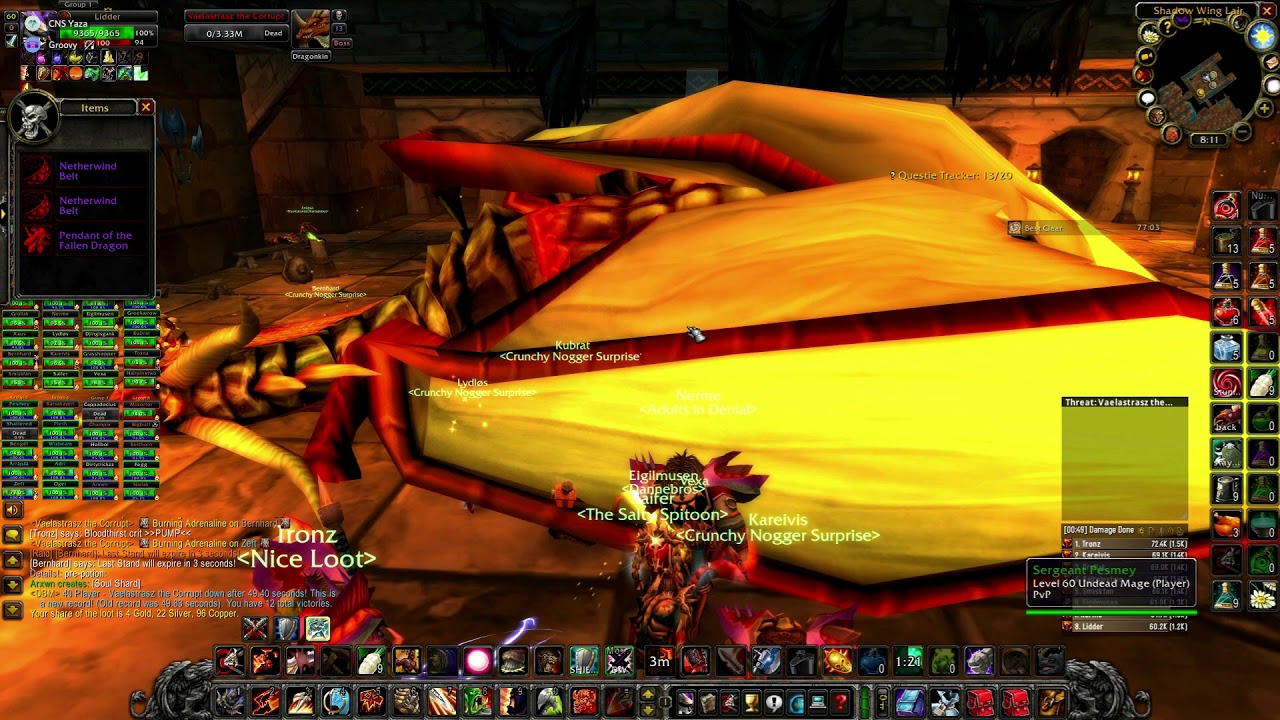Full Blackwing Lair - tank pov