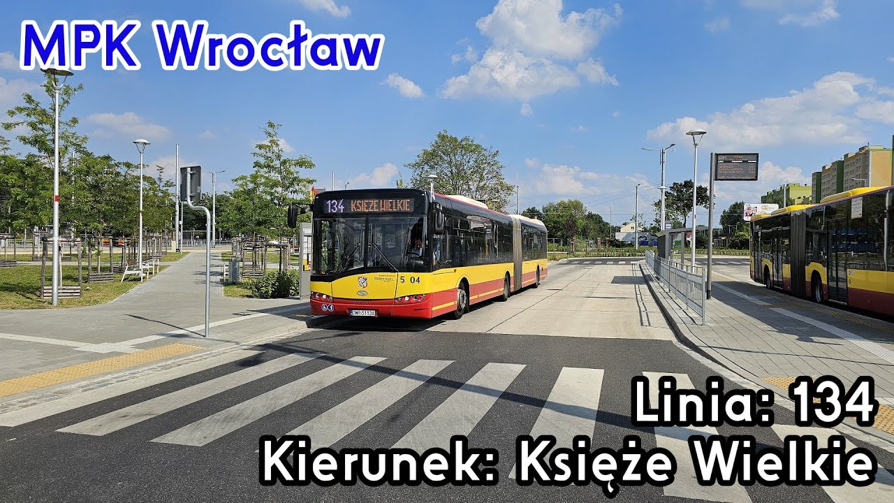 [🇵🇱PL] TIMELAPSE: MPK Wrocław - Linia: [🚍134]