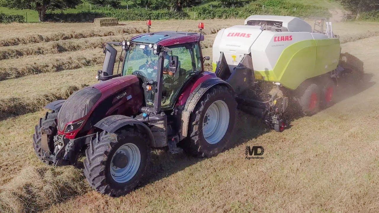 Valtra T214 & Claas Quadrant 5300 RC | Foin 2019 | ETA Leclercq