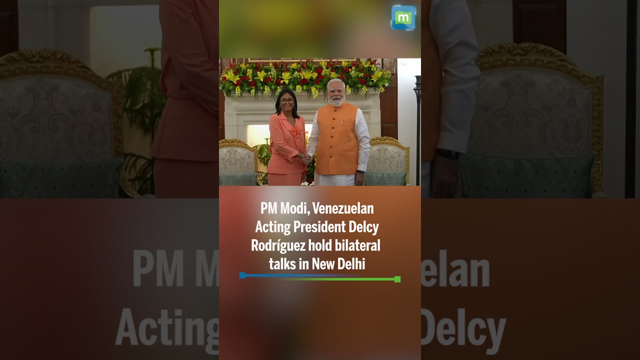 PM Narendra Modi met Venezuelan Acting President Delcy Rodr&iacute;guez in New Delhi