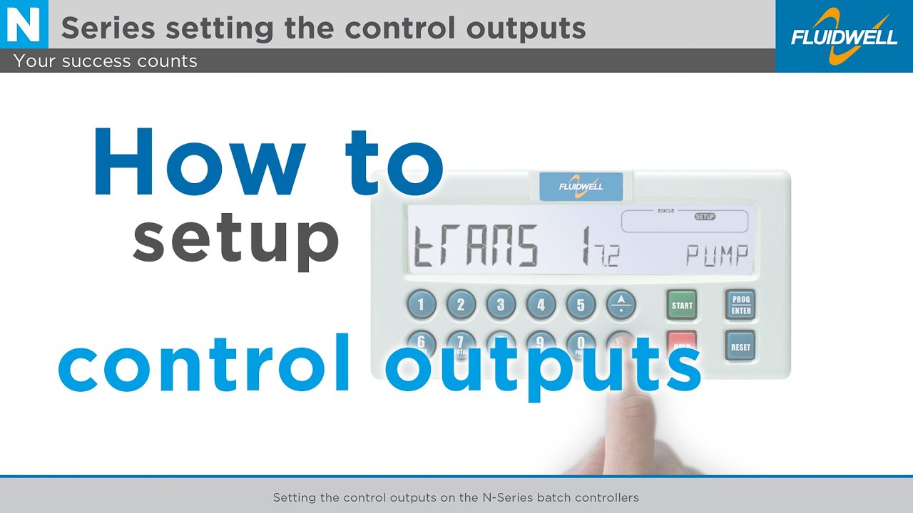 How to set the control outputs on the N-Series batch controllers
