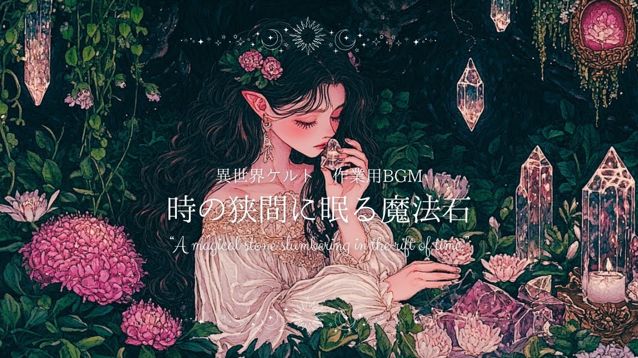 【作業用BGM】時の狭間に眠る魔法石−A magical stone slumbering in the rift of time− 【ケルト風｜配信用｜勉強用｜瞑想用音楽】