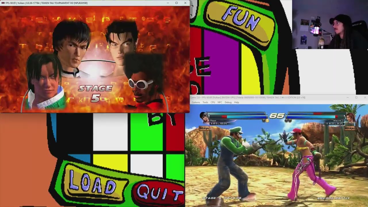Beating Tekken Tag 1 and Tekken Tag 2 at the same time 👽