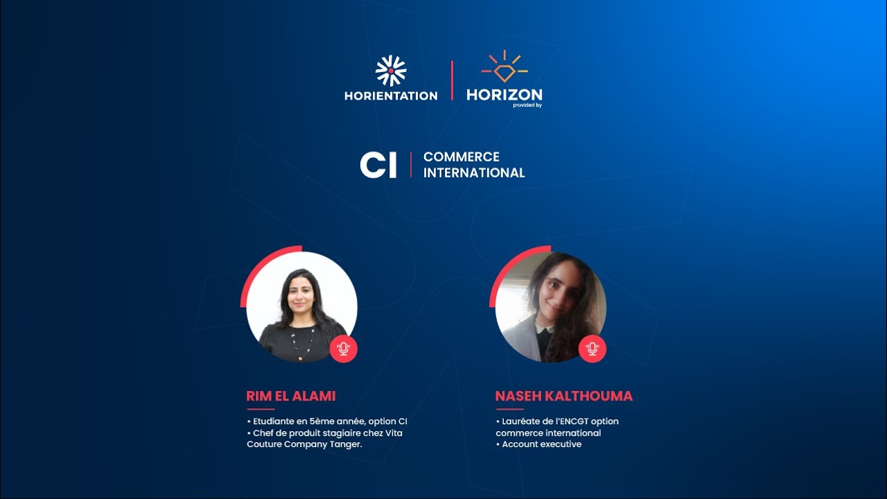 CI (Commerce international) | trouvez votre voie à l'ENCG | Horientation par Club Horizon 2023