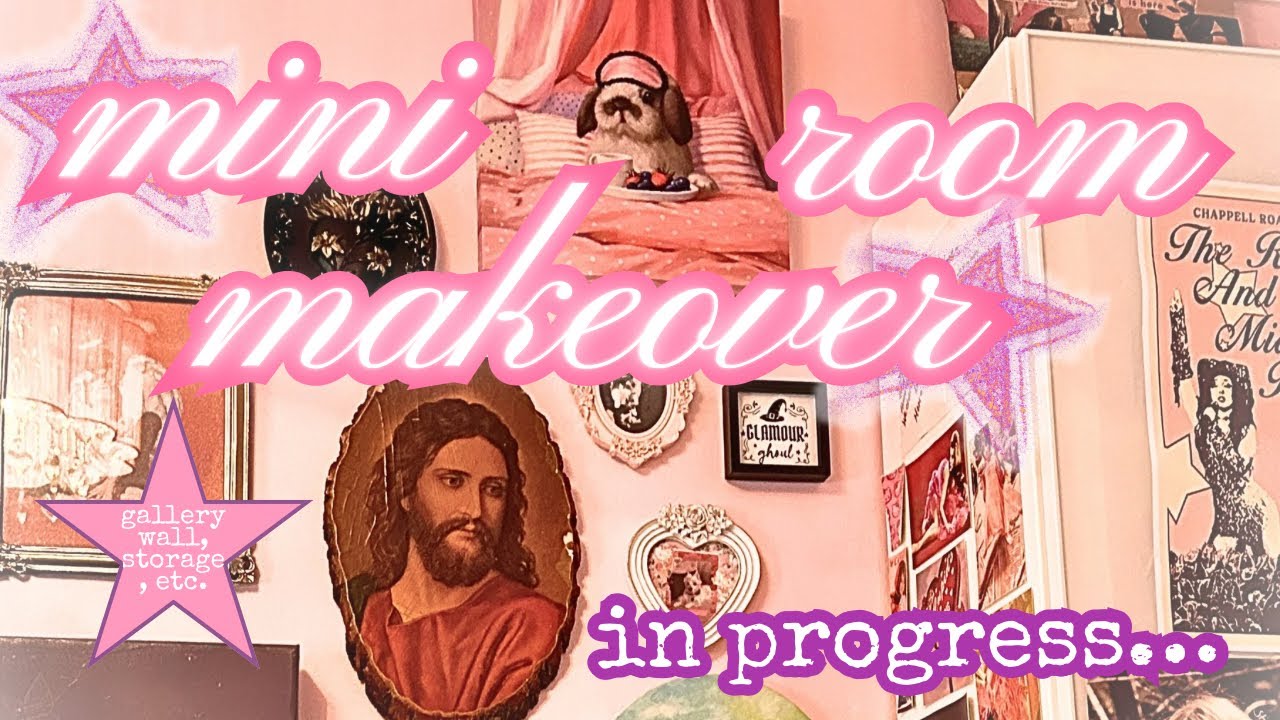 mini room makeover (part 2) 🩷 new decor + storageㅤꨄ︎ pink, vintage, witchy, & feminine aesthetic ✧˖°